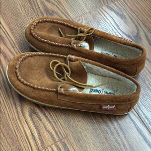 Minnetonka Brown Moccasins